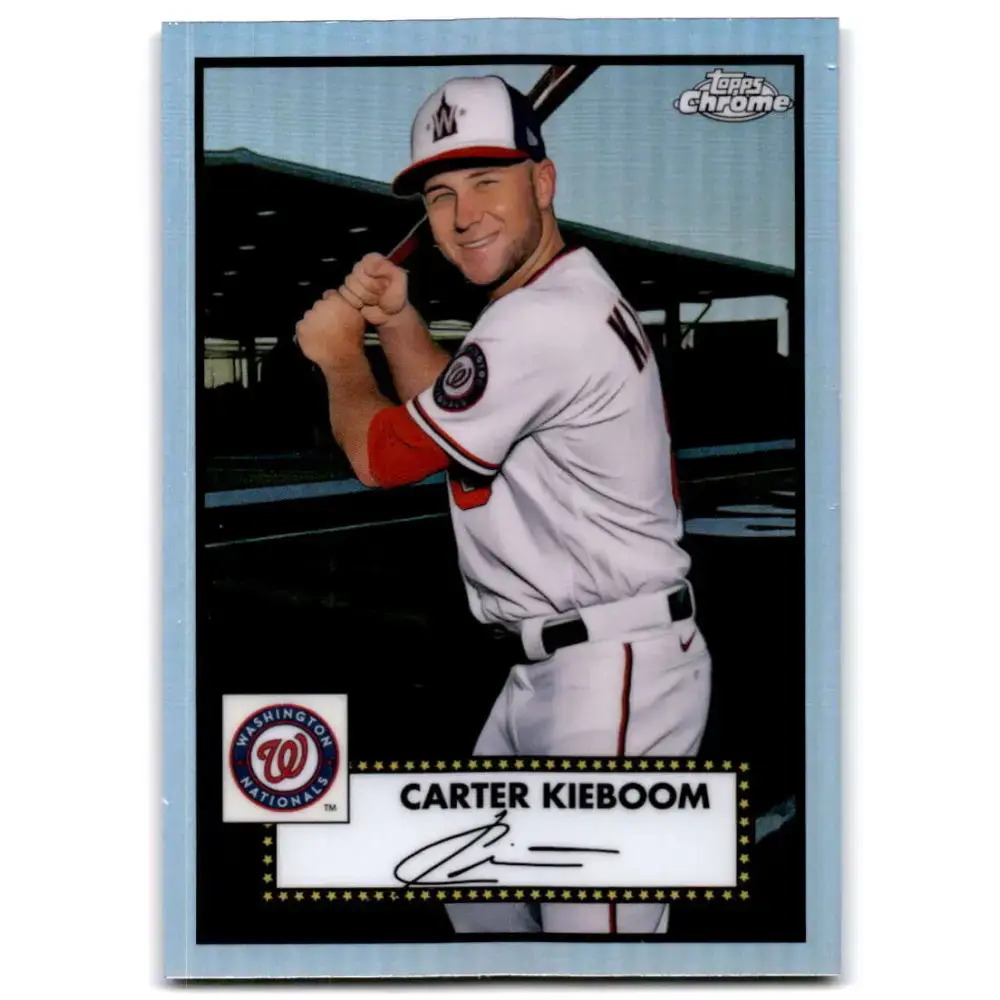 2021 Topps Chrome Platinum Anniversary #466 Carter Kieboom NM-MT Washington Nationals Baseball Card - Baseball Card