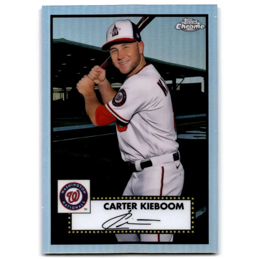 2021 Topps Chrome Platinum Anniversary #466 Carter Kieboom NM-MT Washington Nationals Baseball Card - Baseball Card