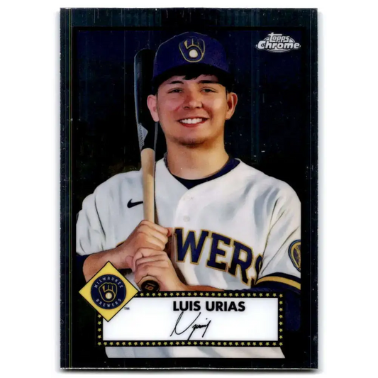 2021 Topps Chrome Platinum Anniversary #471 Luis Urias NM-MT Milwaukee Brewers Baseball Card - Baseball Card Single