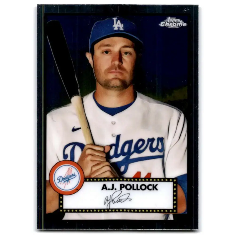 2021 Topps Chrome Platinum Anniversary #472 A.J. Pollock NM-MT Los Angeles Dodgers Baseball Card - Baseball Card Single
