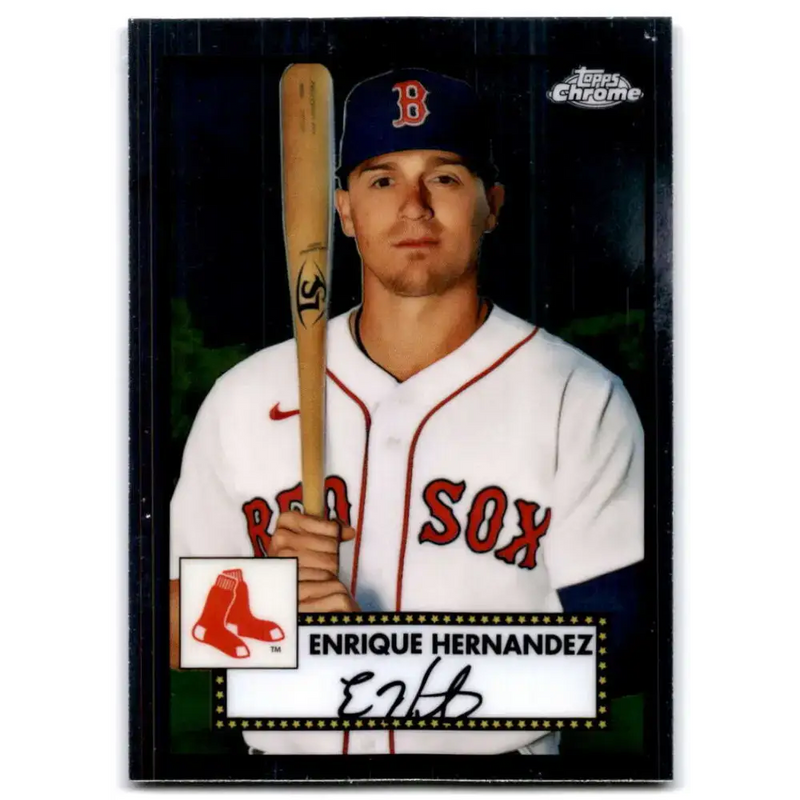 2021 Topps Chrome Platinum Anniversary #486 Enrique Hernandez NM-MT Boston Red Sox Baseball Card - Baseball Card Single
