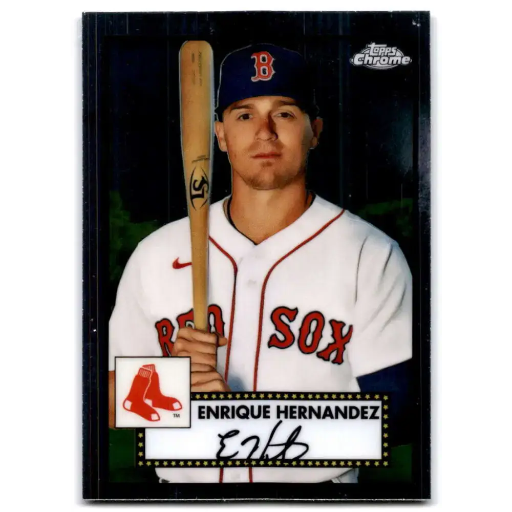 2021 Topps Chrome Platinum Anniversary #486 Enrique Hernandez NM-MT Boston Red Sox Baseball Card - Baseball Card Single
