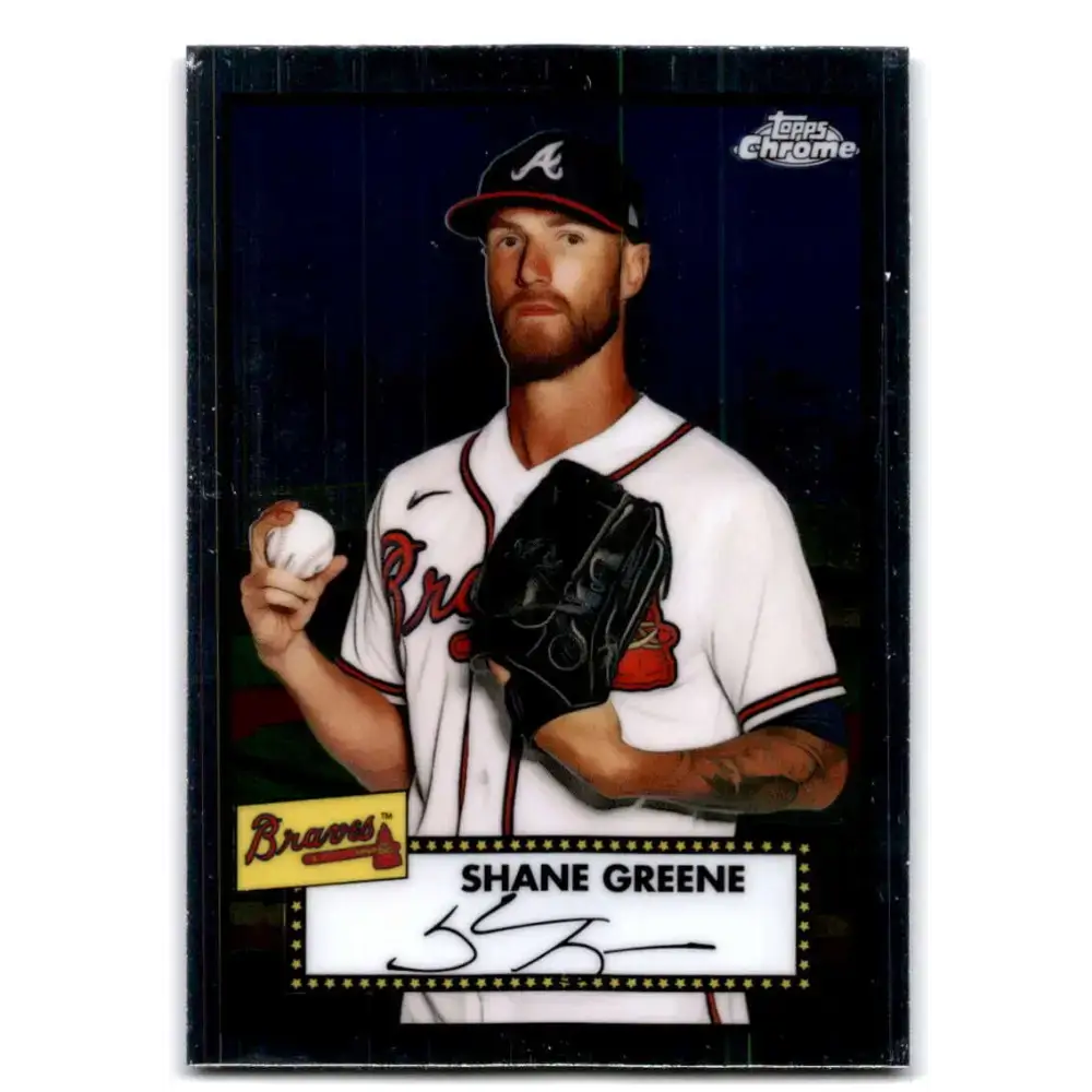 2021 Topps Chrome Platinum Anniversary #488 Shane Greene NM-MT Atlanta Braves Baseball Card - Baseball Card Single