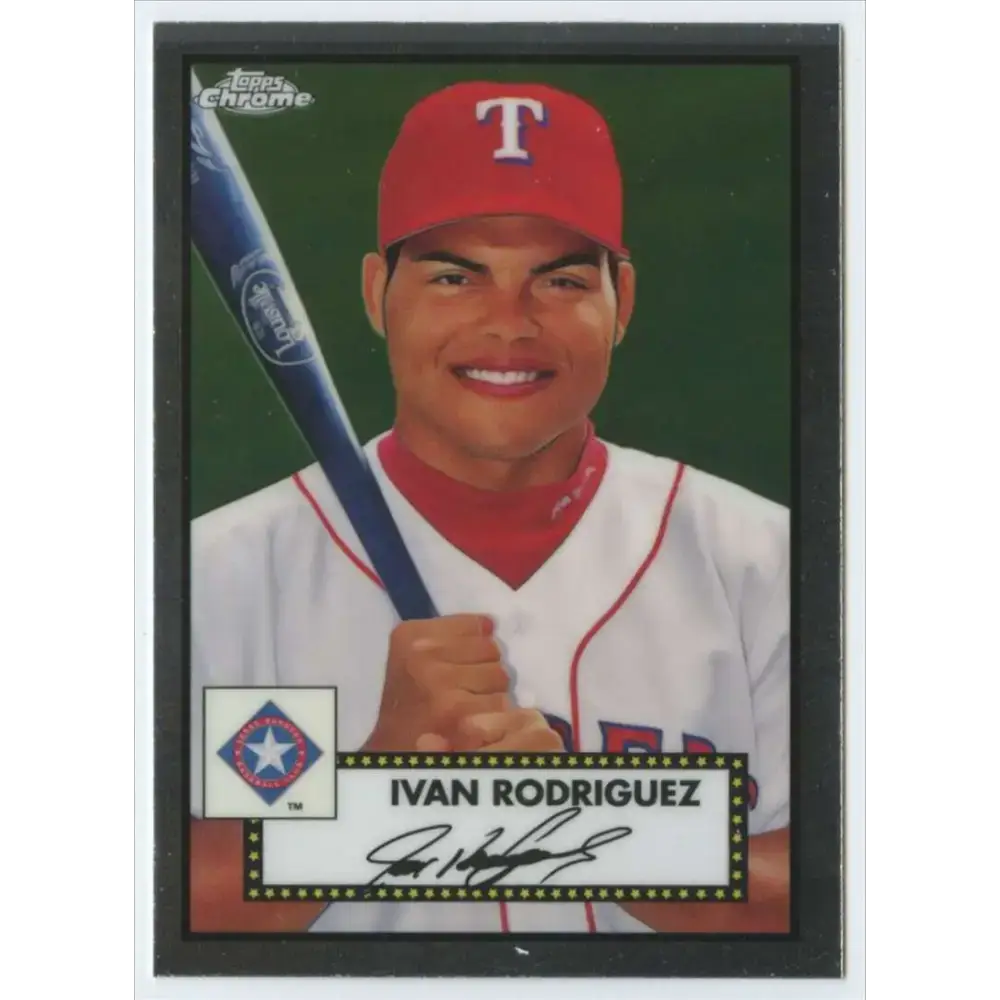 2021 Topps Chrome Platinum Anniversary #512 Ivan Rodriguez NM-MT Texas Rangers Baseball Card - Baseball Card Single