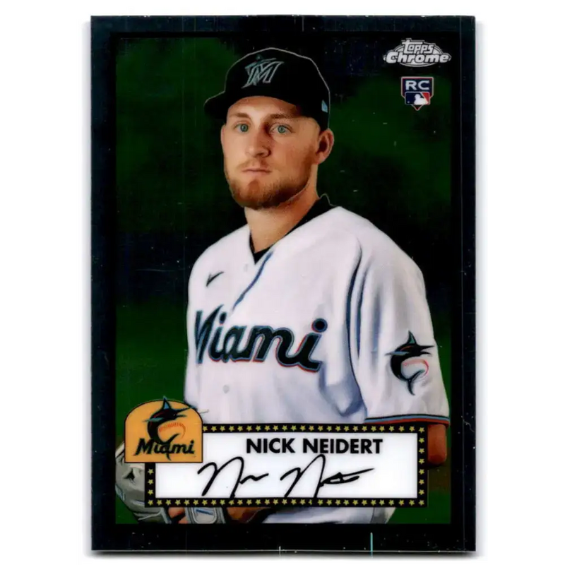 2021 Topps Chrome Platinum Anniversary #53 Nick Neidert NM-MT RC Rookie Miami Marlins Baseball Card - Baseball Card