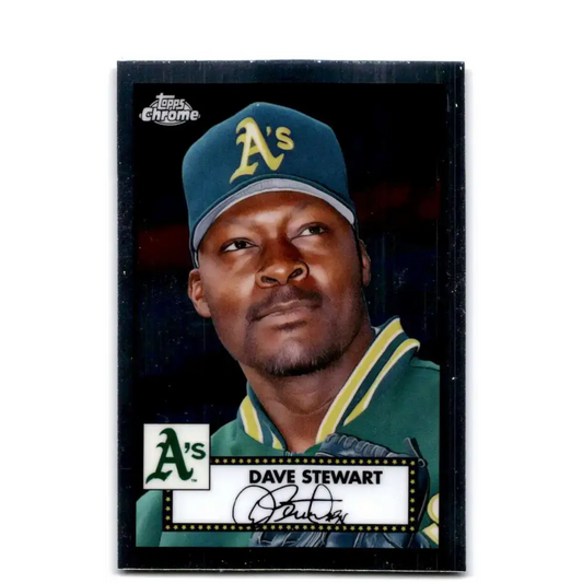 2021 Topps Chrome Platinum Anniversary #555 Dave Stewart NM-MT Oakland Athletics Baseball Card - Baseball Card Single