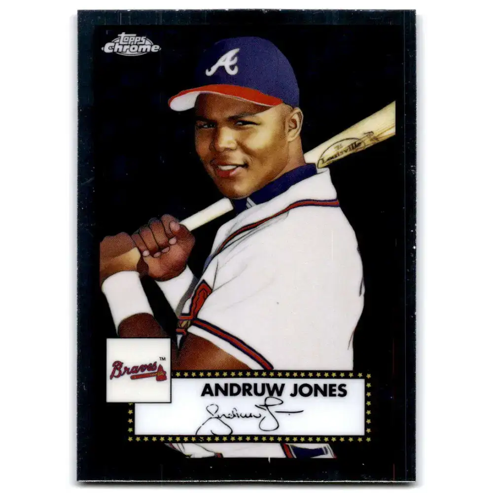 2021 Topps Chrome Platinum Anniversary #566 Andruw Jones NM-MT Atlanta Braves Baseball Card - Baseball Card Single
