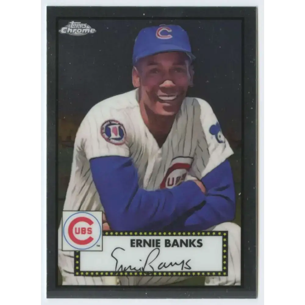 2021 Topps Chrome Platinum Anniversary #617 Ernie Banks NM-MT Chicago Cubs Baseball Card - Baseball Card Single