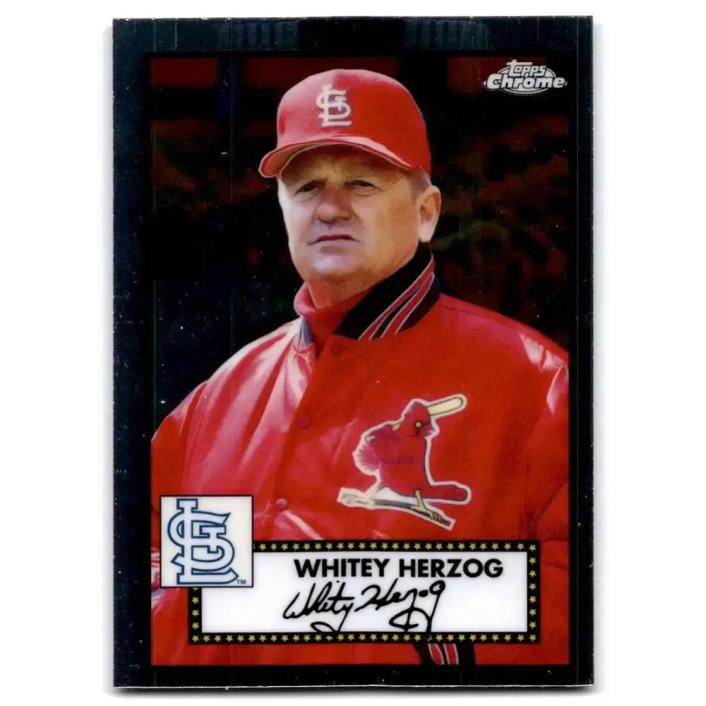 2021 Topps Chrome Platinum Anniversary #641 Whitey Herzog NM-MT St. Louis Cardinals Baseball Card - Baseball Card Single