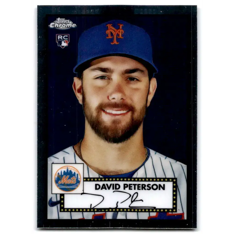 2021 Topps Chrome Platinum Anniversary #67 David Peterson NM-MT RC Rookie New York Mets Baseball Card - Baseball Card