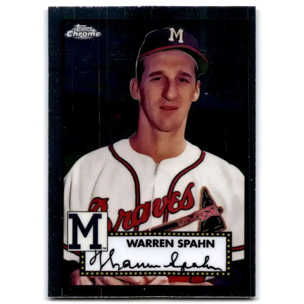 2021 Topps Chrome Platinum Anniversary #671 Warren Spahn NM-MT Milwaukee Braves Baseball Card - Baseball Card Single