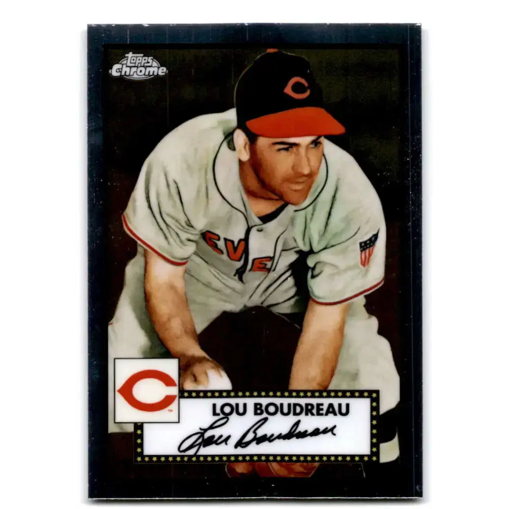 2021 Topps Chrome Platinum Anniversary #675 Lou Boudreau NM-MT Cleveland Indians Baseball Card - Baseball Card Single
