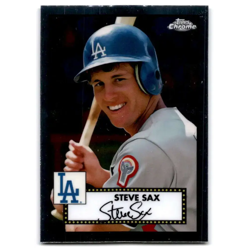 2021 Topps Chrome Platinum Anniversary #690 Steve Sax NM-MT Los Angeles Dodgers Baseball Card - Baseball Card Single
