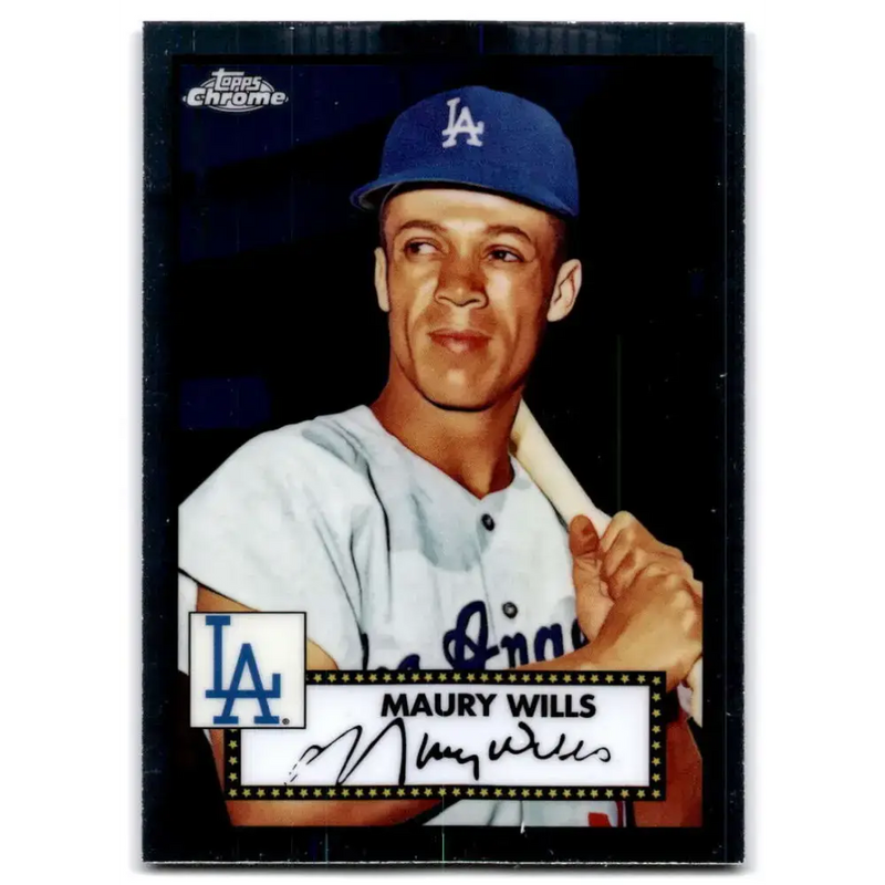 2021 Topps Chrome Platinum Anniversary #693 Maury Wills NM-MT Los Angeles Dodgers Baseball Card - Baseball Card Single