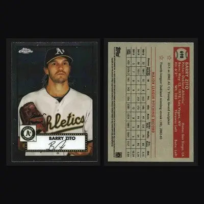 2021 Topps Chrome Platinum Anniversary #698 Barry Zito Athletics - Baseball Card Single
