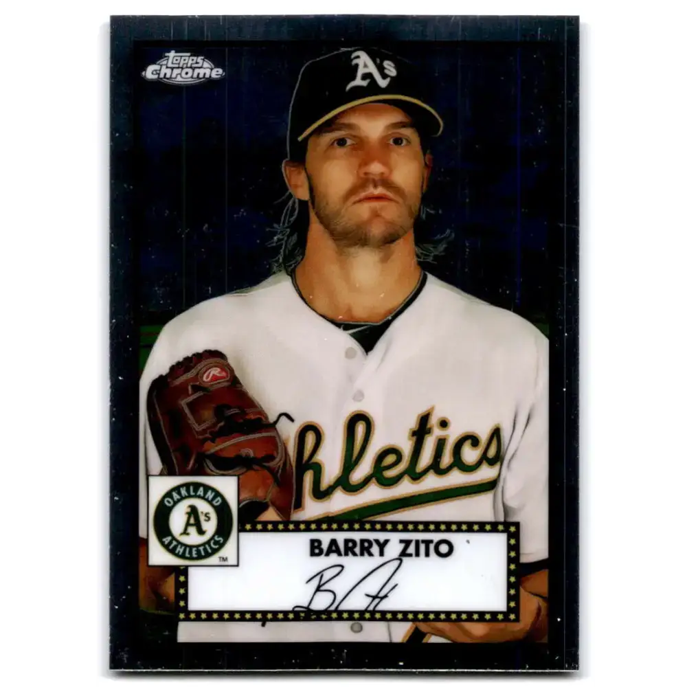 2021 Topps Chrome Platinum Anniversary #698 Barry Zito NM-MT Oakland Athletics Baseball Card - Baseball Card Single