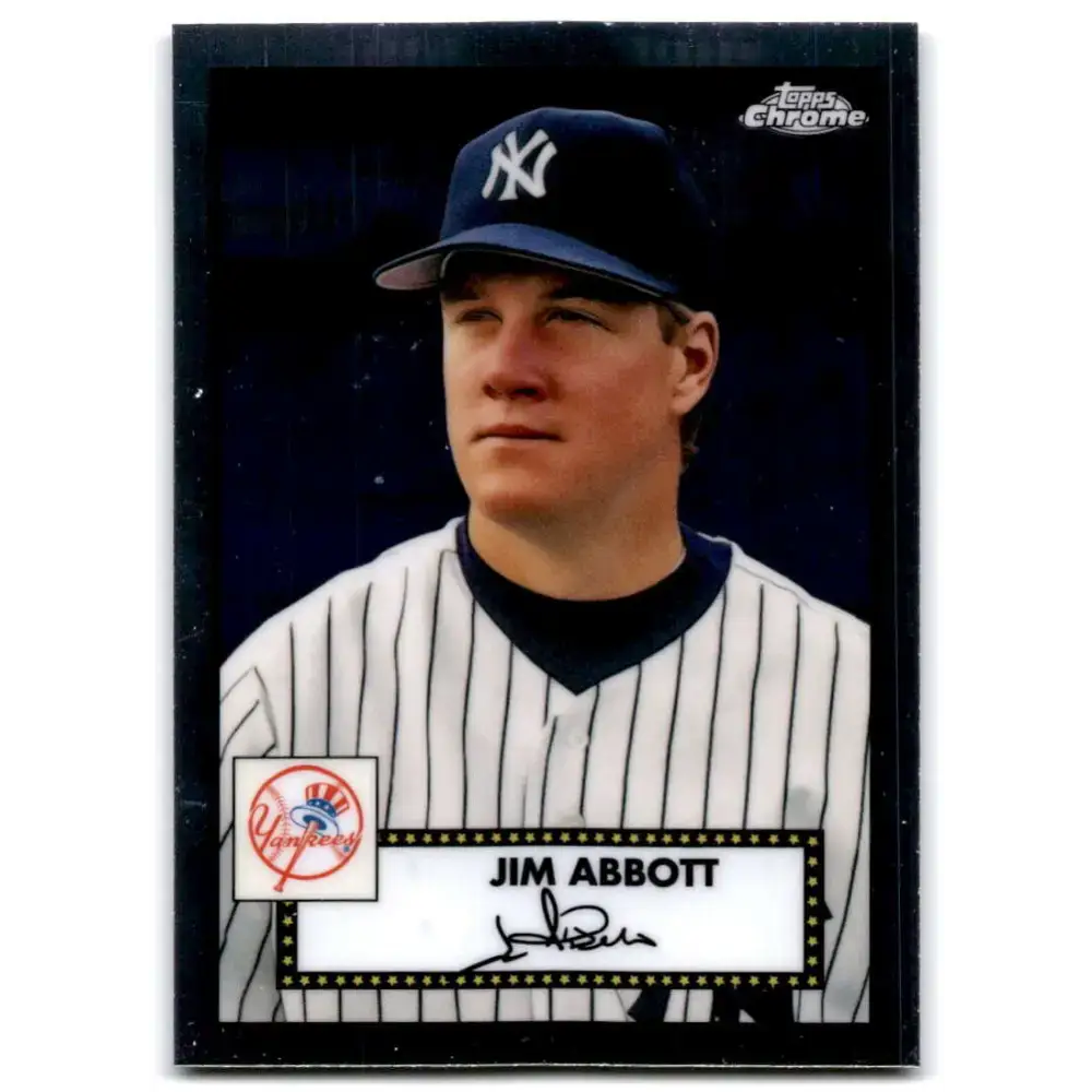 2021 Topps Chrome Platinum Anniversary #699 Jim Abbott NM-MT New York Yankees Baseball Card - Baseball Card Single