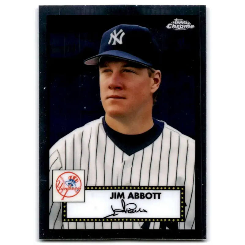 2021 Topps Chrome Platinum Anniversary #699 Jim Abbott NM-MT New York Yankees Baseball Card - Baseball Card Single