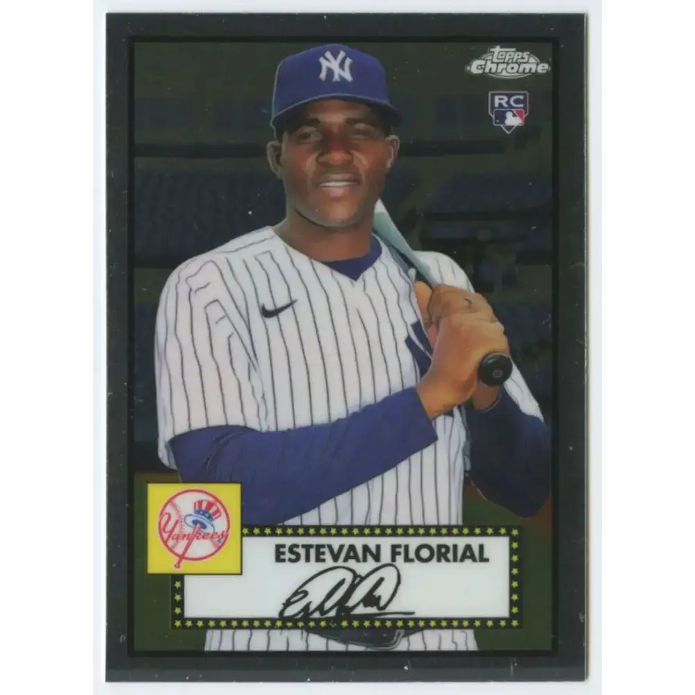 2021 Topps Chrome Platinum Anniversary #71 Estevan Florial NM-MT RC Rookie New York Yankees Baseball Card - Baseball