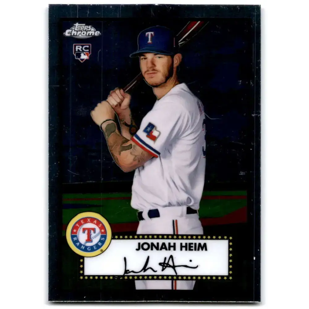 2021 Topps Chrome Platinum Anniversary #73 Jonah Heim NM-MT RC Rookie Texas Rangers Baseball Card - Baseball Card Single