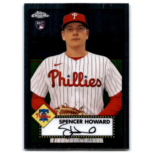 2021 Topps Chrome Platinum Anniversary #74 Spencer Howard NM-MT RC Rookie Philadelphia Phillies Baseball Card