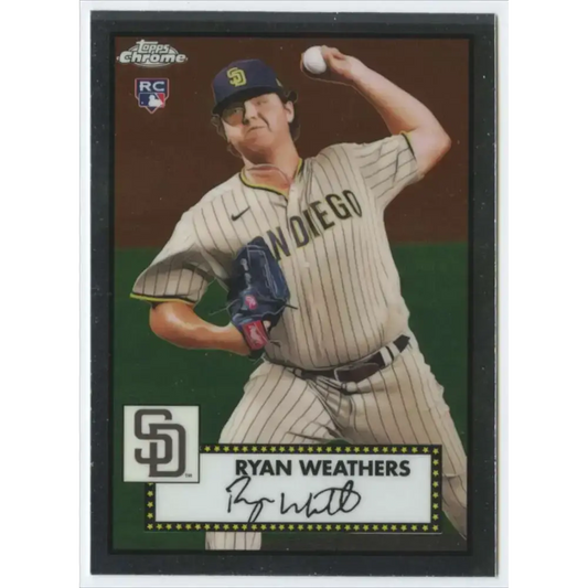 2021 Topps Chrome Platinum Anniversary #81 Ryan Weathers NM-MT RC Rookie San Diego Padres Baseball Card - Baseball Card