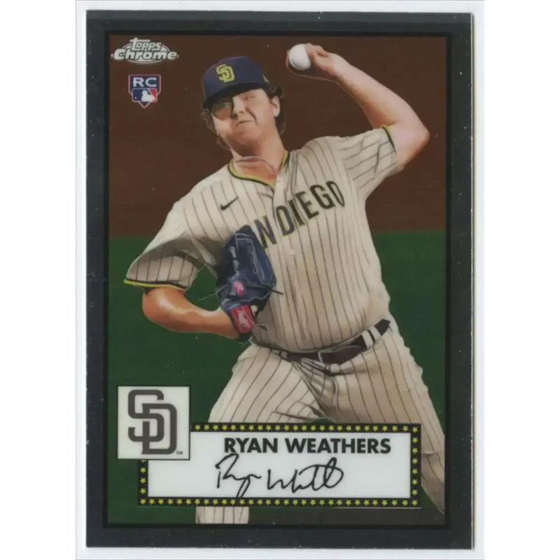 2021 Topps Chrome Platinum Anniversary #81 Ryan Weathers NM-MT RC Rookie San Diego Padres Baseball Card - Baseball Card