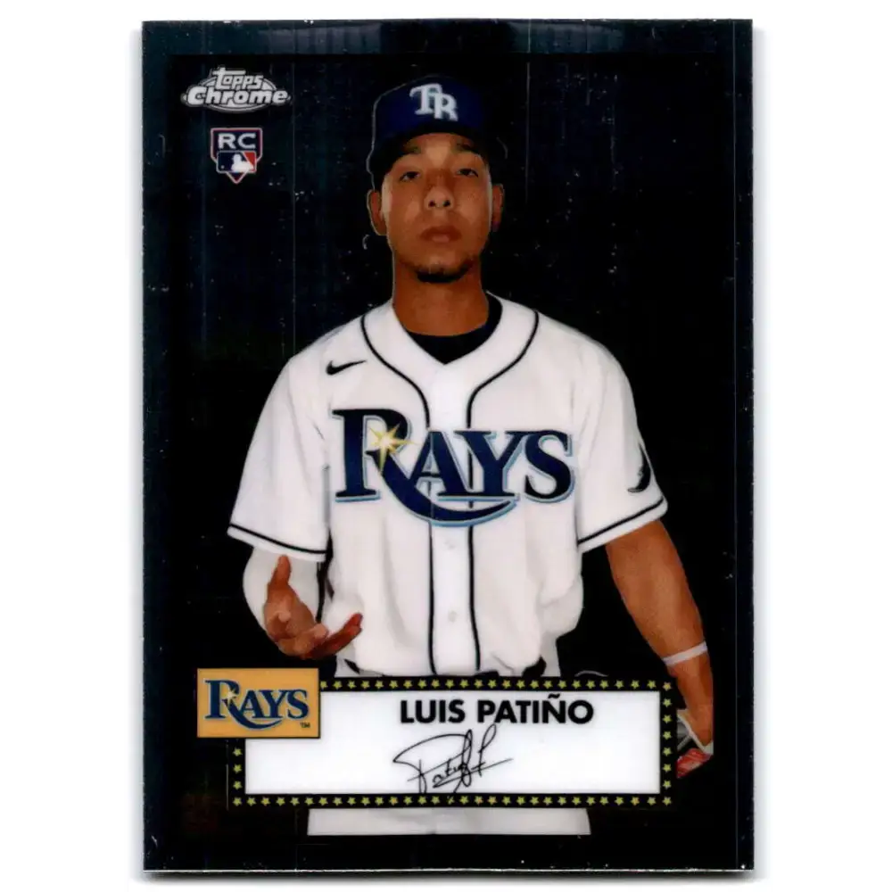 2021 Topps Chrome Platinum Anniversary #82 Luis Patino NM-MT RC Rookie Tampa Bay Rays Baseball Card - Baseball Card