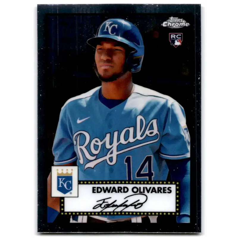 2021 Topps Chrome Platinum Anniversary #85 Edward Olivares NM-MT RC Rookie Kansas City Royals Baseball Card - Baseball