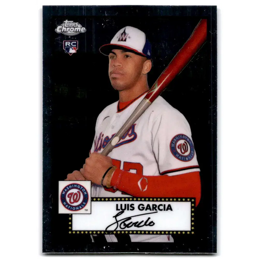 2021 Topps Chrome Platinum Anniversary #9 Luis Garcia NM-MT RC Rookie Washington Nationals Baseball Card - Baseball