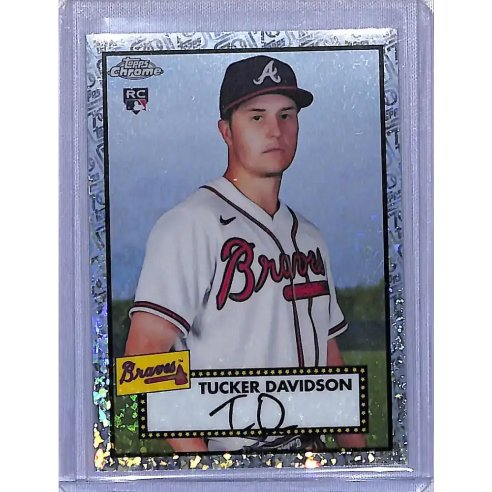 2021 Topps Chrome Platinum Anniversary Refractor Platinum 70th Mini-Diamonds #25 Tucker Davidson NM-MT RC Rookie 29/70