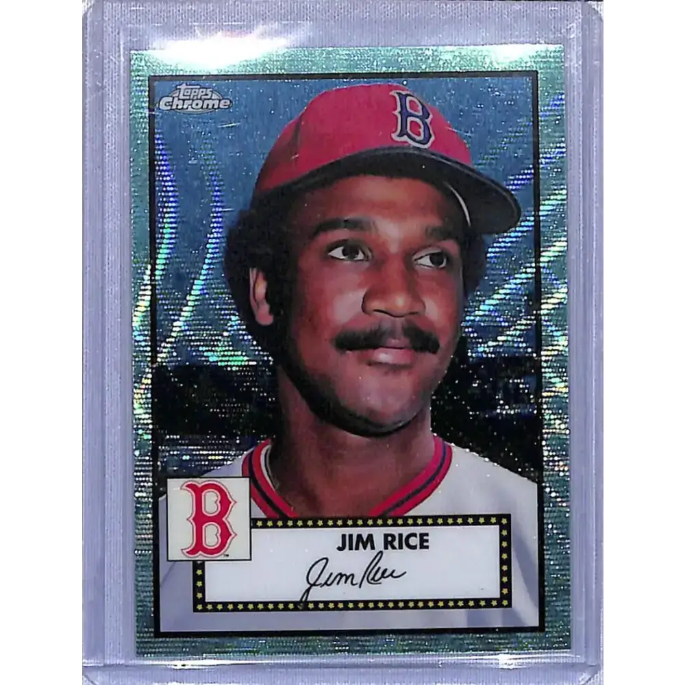 2021 Topps Chrome Platinum Anniversary Refractor Aqua Wave #550 Jim Rice NM-MT Boston Red Sox - Baseball Card Single