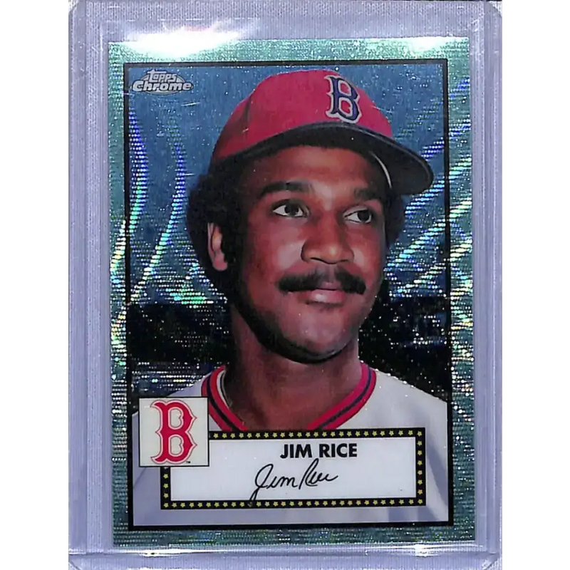 2021 Topps Chrome Platinum Anniversary Refractor Aqua Wave #550 Jim Rice NM-MT Boston Red Sox - Baseball Card Single