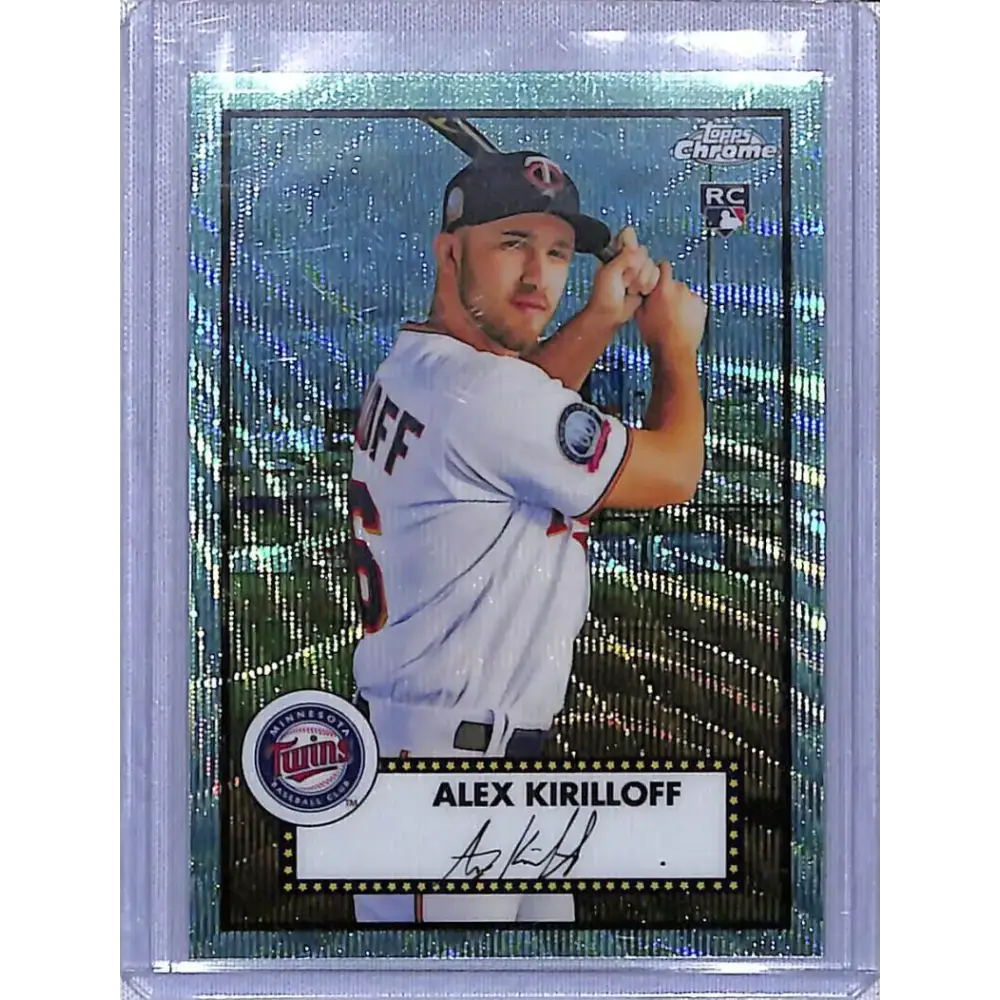 2021 Topps Chrome Platinum Anniversary Refractor Aqua Wave #63 Alex Kirilloff NM-MT RC Rookie Minnesota Twins