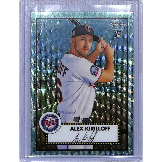2021 Topps Chrome Platinum Anniversary Refractor Aqua Wave #63 Alex Kirilloff NM-MT RC Rookie Minnesota Twins