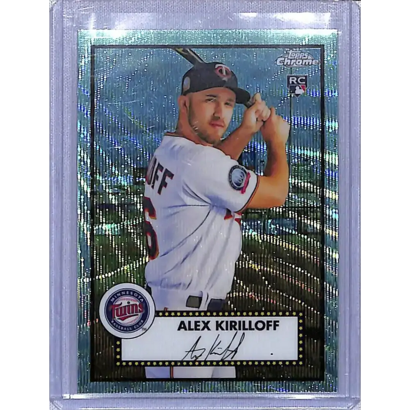 2021 Topps Chrome Platinum Anniversary Refractor Aqua Wave #63 Alex Kirilloff NM-MT RC Rookie Minnesota Twins