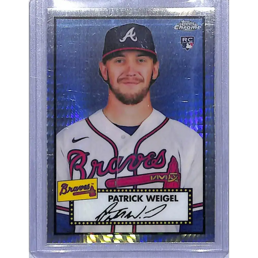2021 Topps Chrome Platinum Anniversary Refractor Prism #105 Patrick Weigel NM-MT RC Rookie Atlanta Braves - Baseball