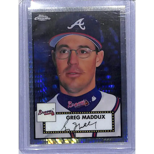 2021 Topps Chrome Platinum Anniversary Refractor Prism #496 Greg Maddux NM-MT Atlanta Braves - Baseball Card Single