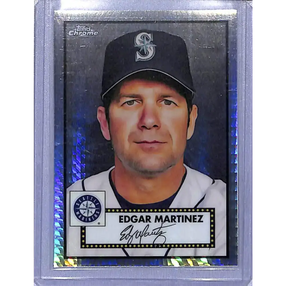 2021 Topps Chrome Platinum Anniversary Refractor Prism #530 Edgar Martinez NM-MT Seattle Mariners - Baseball Card Single