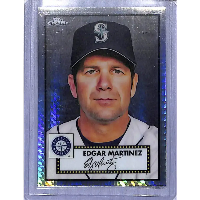 2021 Topps Chrome Platinum Anniversary Refractor Prism #530 Edgar Martinez NM-MT Seattle Mariners - Baseball Card Single