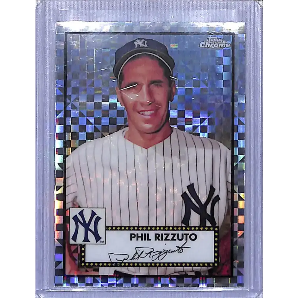 2021 Topps Chrome Platinum Anniversary Refractor Prism #664 Phil Rizzuto NM-MT New York Yankees - Baseball Card Single