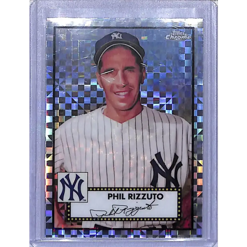 2021 Topps Chrome Platinum Anniversary Refractor Prism #664 Phil Rizzuto NM-MT New York Yankees - Baseball Card Single