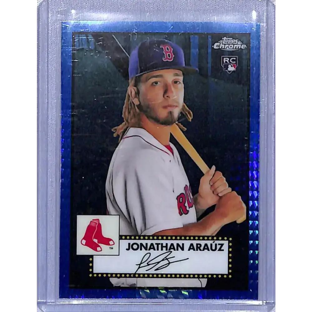 2021 Topps Chrome Platinum Anniversary Refractor Prism Blue #130 Jonathan Arauz NM-MT RC Rookie Boston Red Sox