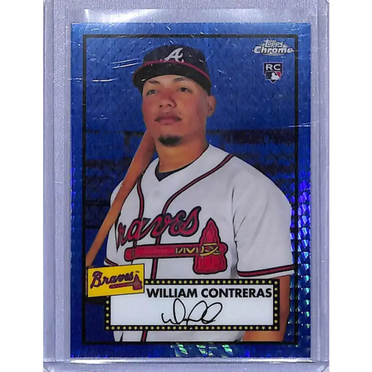 2021 Topps Chrome Platinum Anniversary Refractor Prism Blue #24 William Contreras NM-MT RC Rookie Atlanta Braves