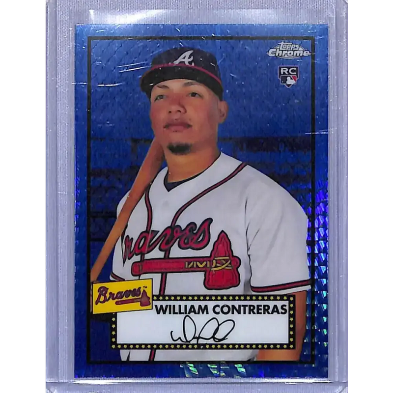 2021 Topps Chrome Platinum Anniversary Refractor Prism Blue #24 William Contreras NM-MT RC Rookie Atlanta Braves