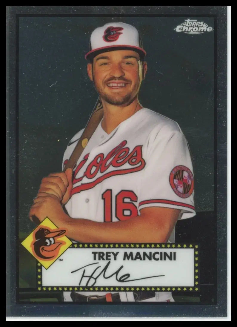 2021 Topps Chrome Platinum Anniversary Trey Mancini 131 Baltimore Orioles NM - Baseball Card Single