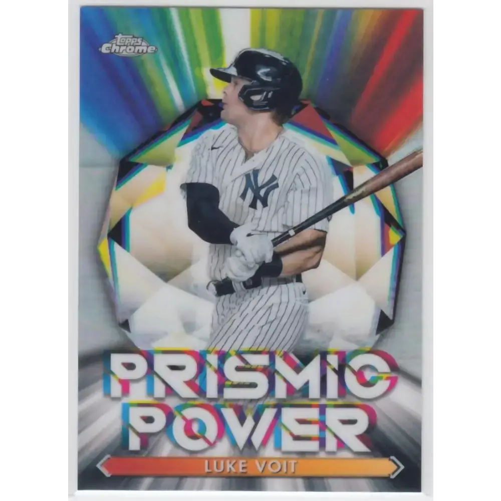 2021 Topps Chrome Prismic Power Refractor #PP-10 Luke Voit NM-MT New York Yankees Baseball Card - Baseball Card Single