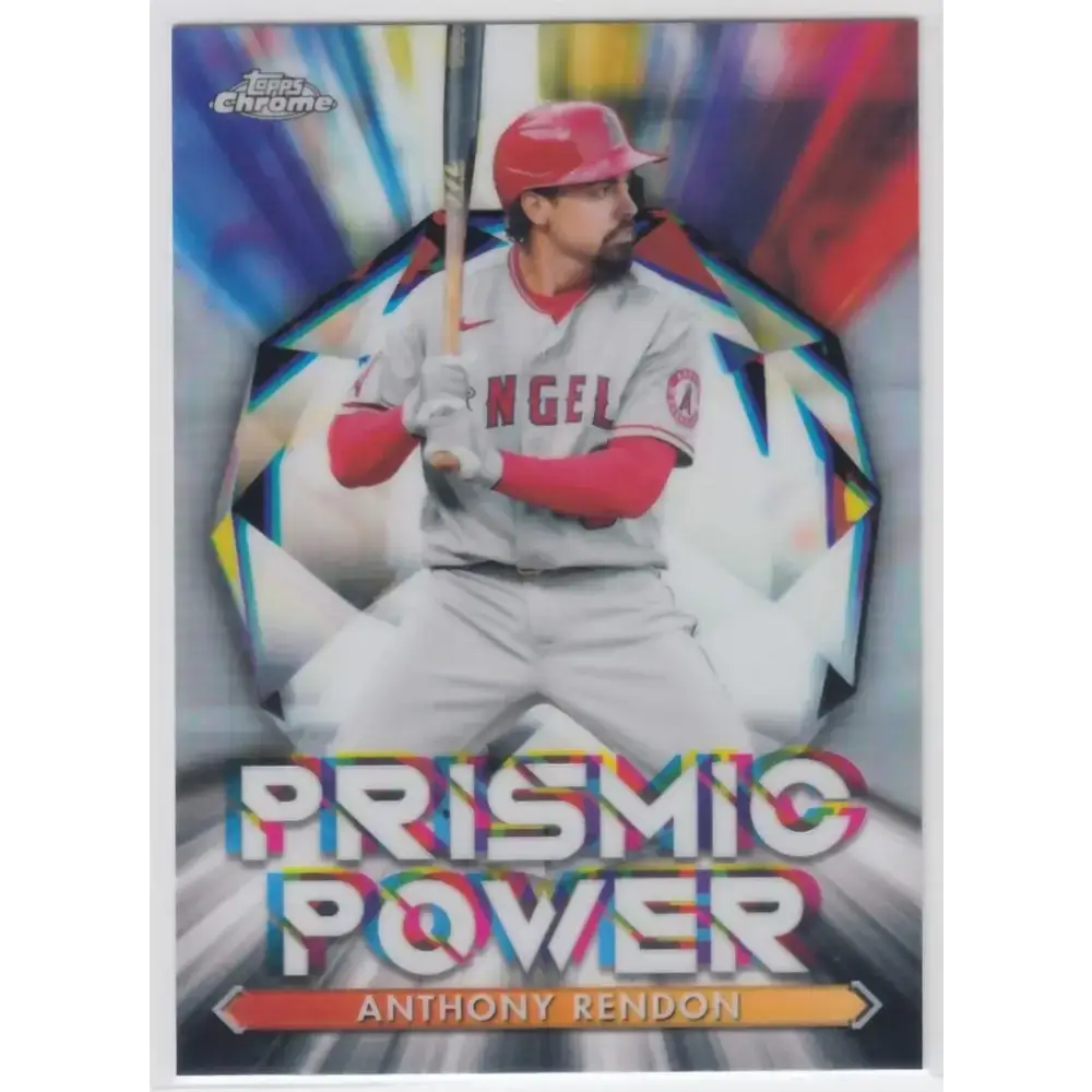 2021 Topps Chrome Prismic Power Refractor #PP-15 Anthony Rendon NM-MT Los Angeles Angels Baseball Card - Baseball Card