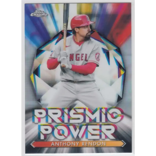 2021 Topps Chrome Prismic Power Refractor #PP-15 Anthony Rendon NM-MT Los Angeles Angels Baseball Card - Baseball Card