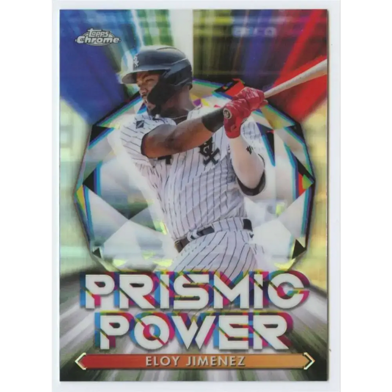 2021 Topps Chrome Prismic Power Refractor #PP-7 Eloy Jimenez NM-MT Chicago White Sox Baseball Card - Baseball Card